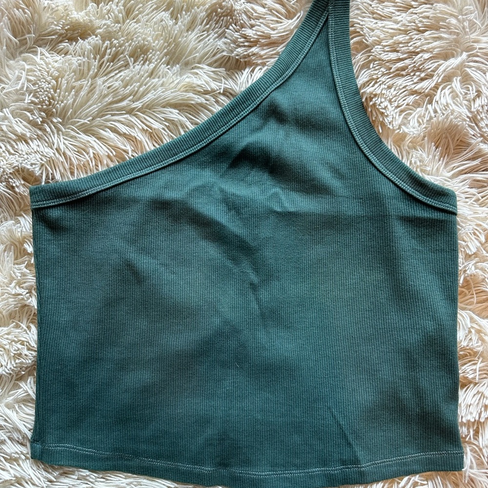 Abercrombie & Fitch Teal Asymmetrical Tank Top